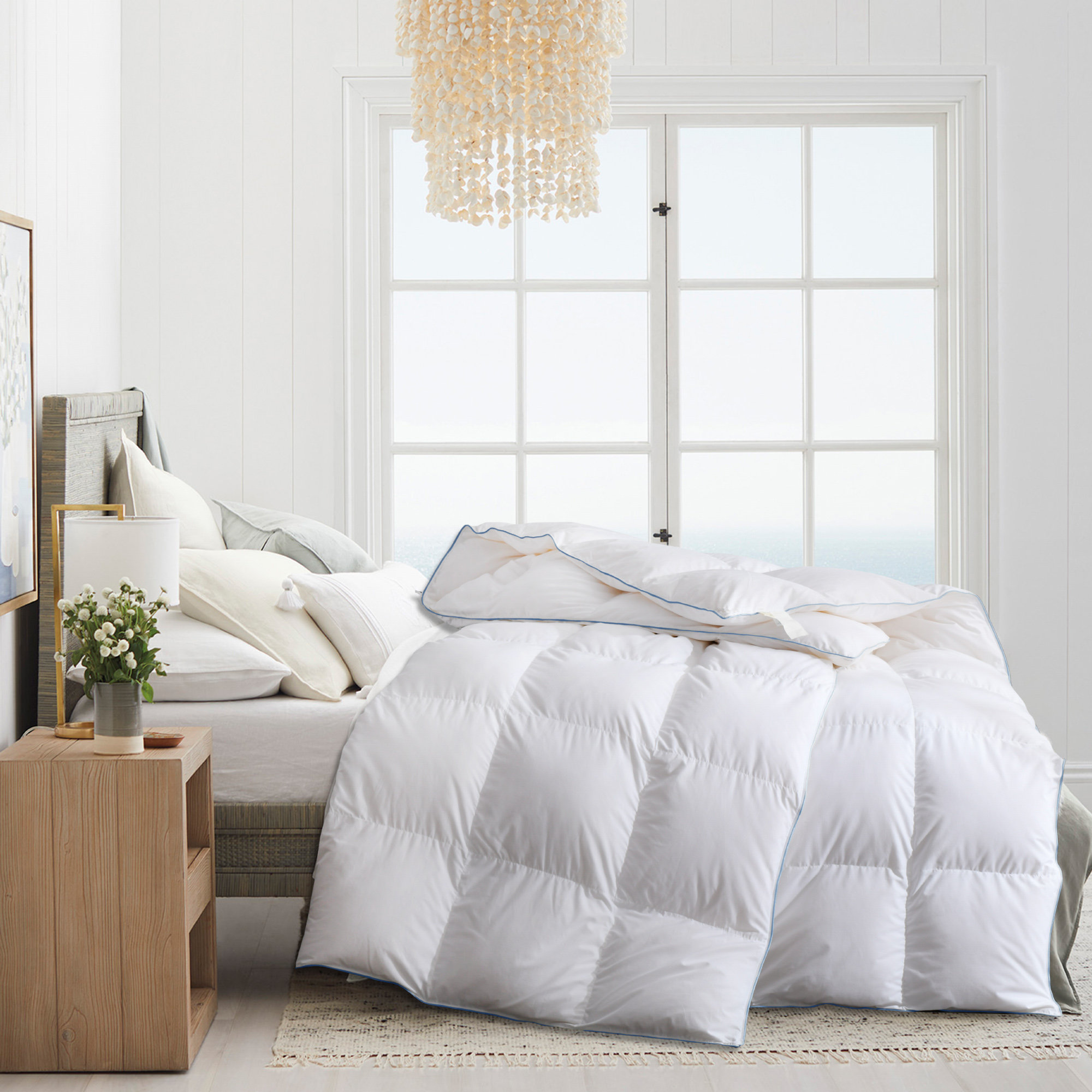 DOMDEC All Season Down Comforter Luxurous Feather Down Duvet Ultra Soft 850 Fill Power Hotel Collection Reviews Wayfair